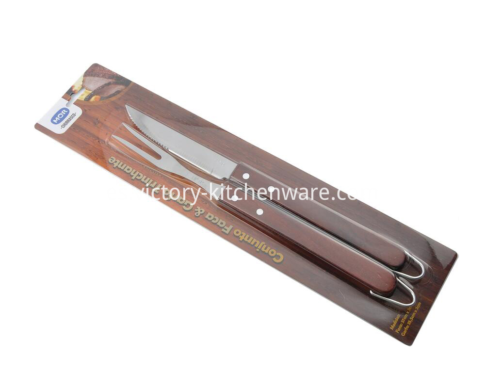 Cuchillo de barbacoa y tenedor Barbecue knife and fork